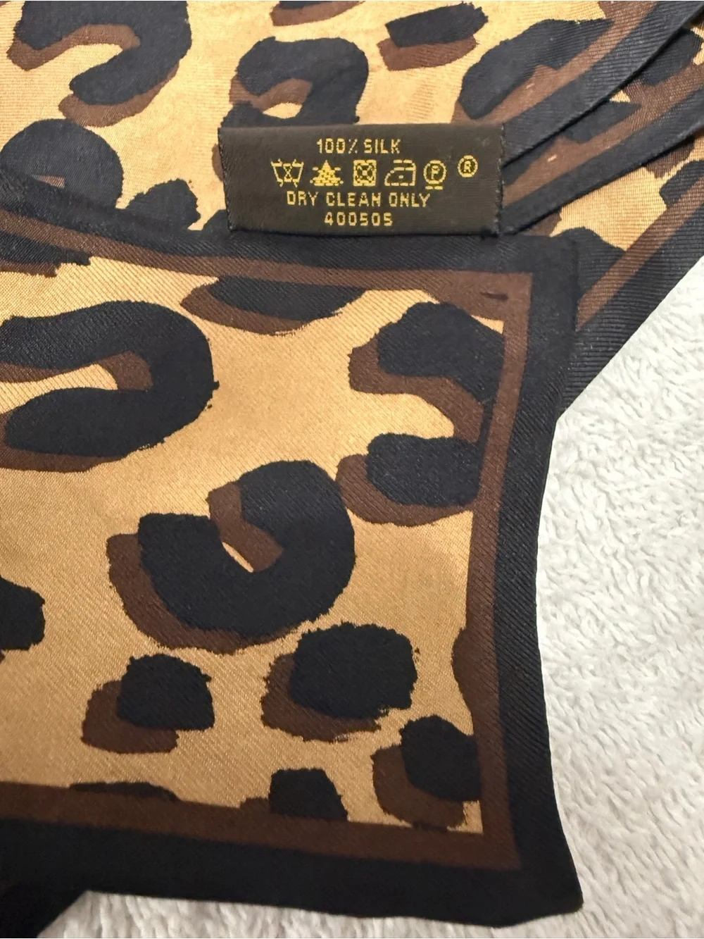 Louis Vuitton x Stephen Sprouse Leopard Print Bandeau Scarf